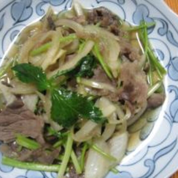 牛皿（牛肉と三つ葉煮）